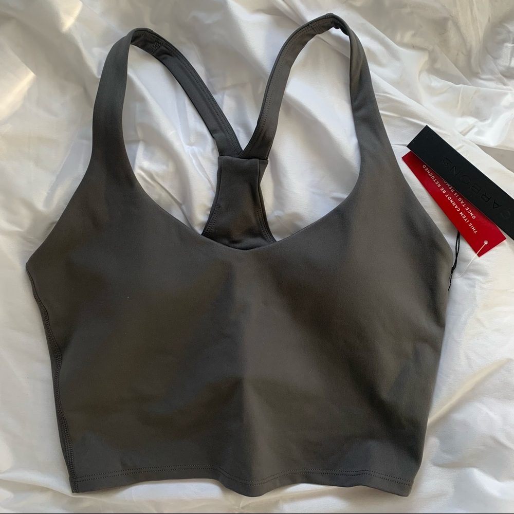 Carbon38 Stormy Grey Longline Sportsbra